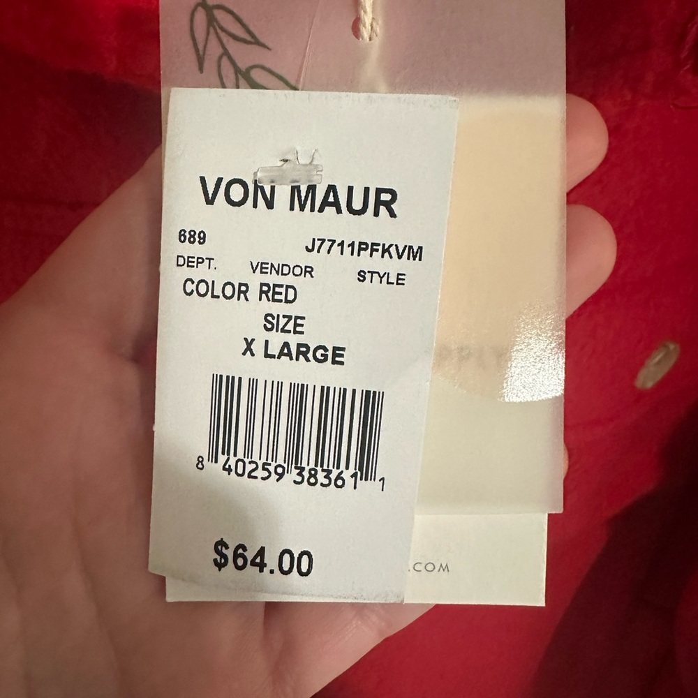 Red Button-Up Jacket - Picture 4 of 4